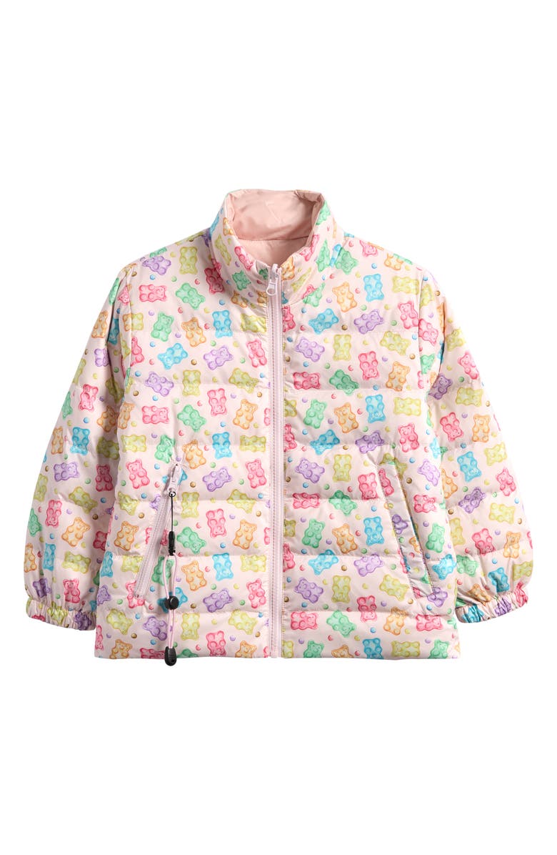 CALONIE Kids' Blake Reversible Down Puffer Jacket, Main, color, Pink