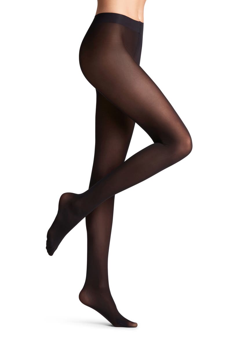 Sheer Matte Tights, Alternate, color, BLACK