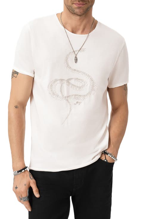 Raw Edge Organic Cotton Graphic T-Shirt