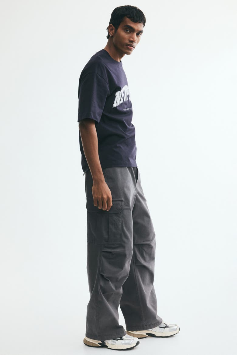 Loose-fit Cargo Pants, Alternate, color, Dark gray