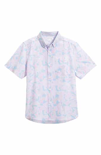 Vintage Summer Kids' Flamingo Button-Down Shirt