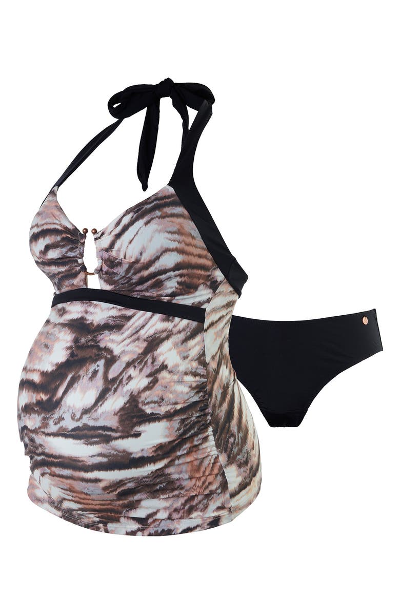 Cache Coeur Kenya Maternity Two-Piece Tankini Swimsuit, Alternate, color, 