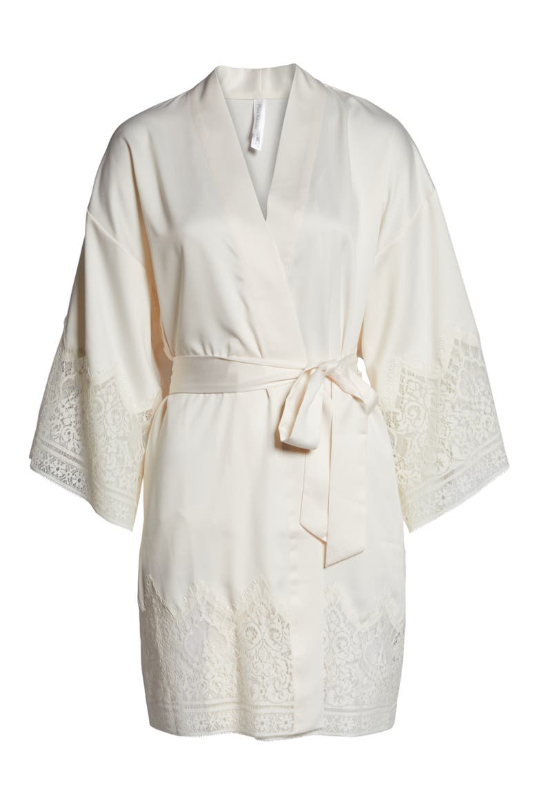 Genevive Short Robe, Alternate, color, ANTIQUE IVORY