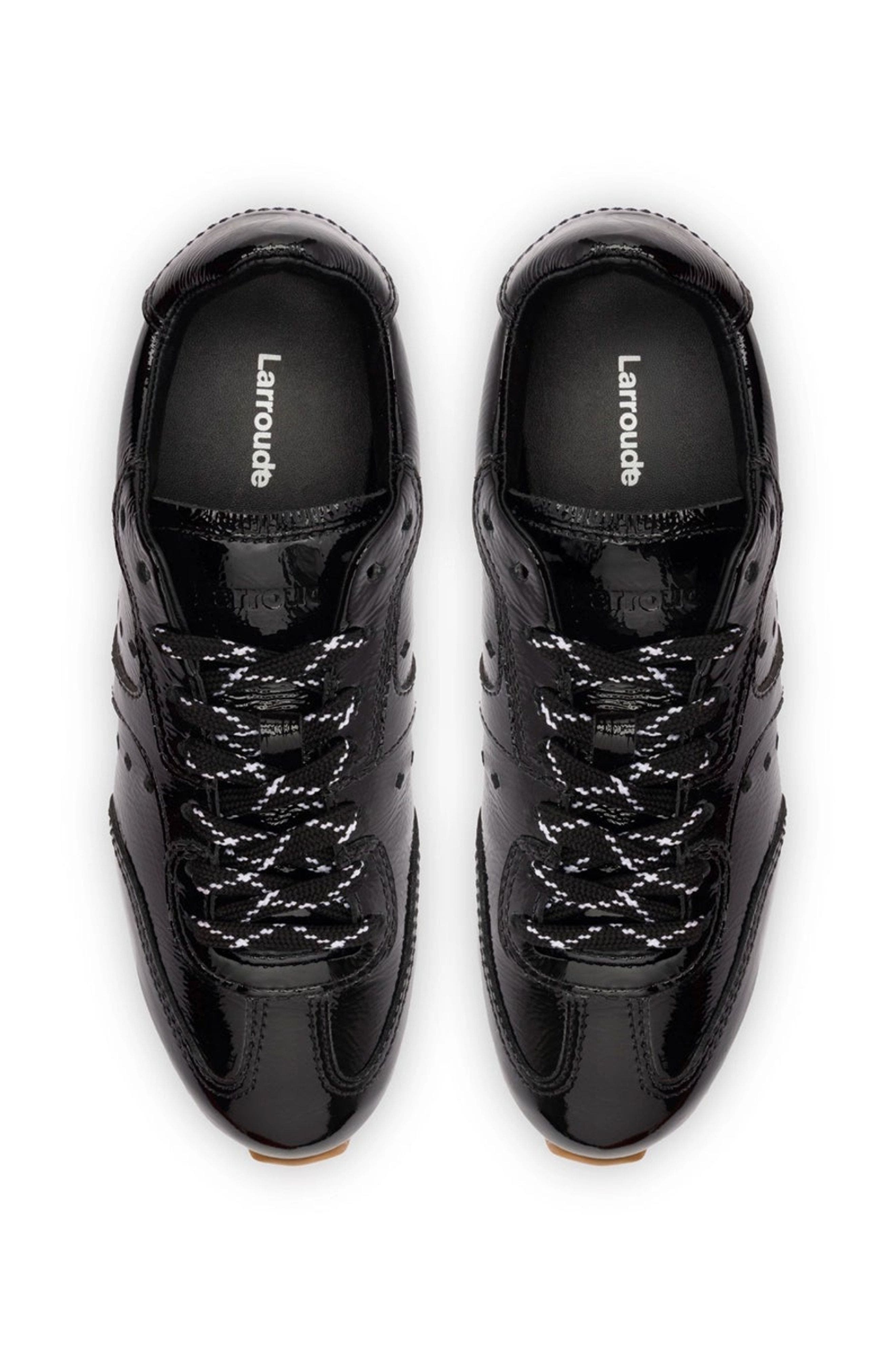 Larroudé Stella Sneaker, Alternate, color, Black