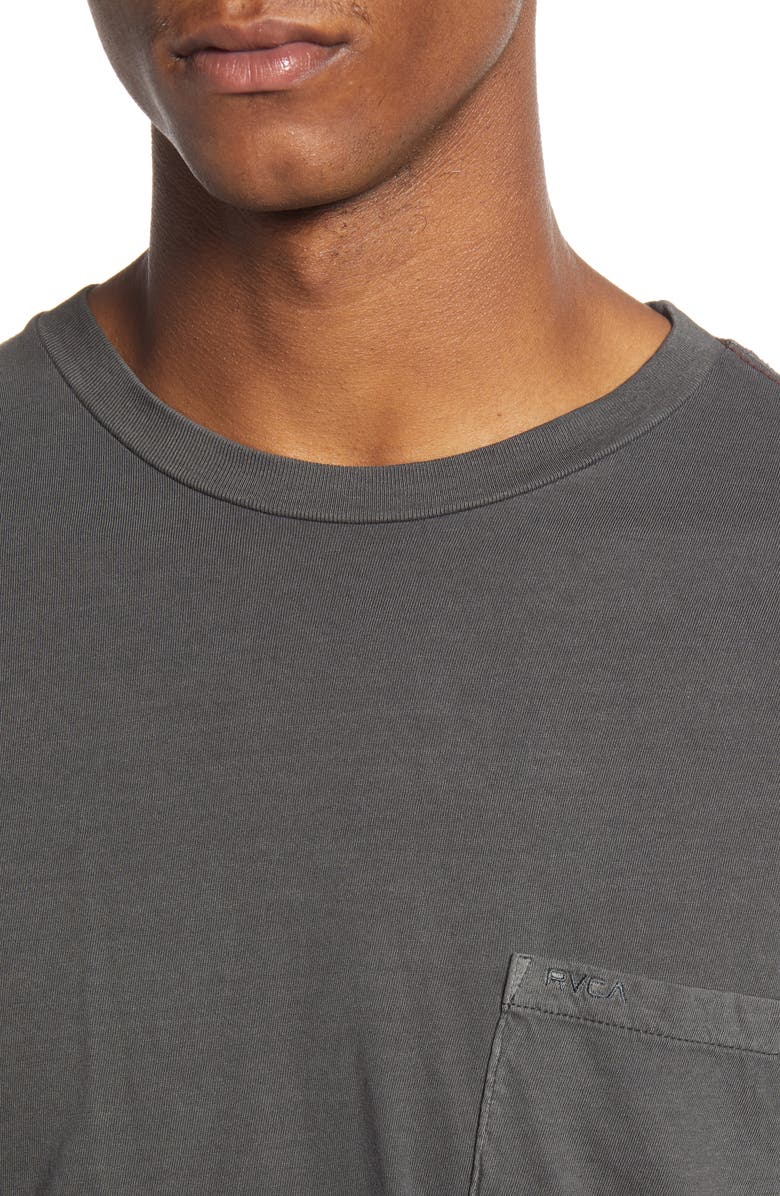 RVCA Pigment Dyed Long Sleeve Pocket T-Shirt, Alternate, color,
