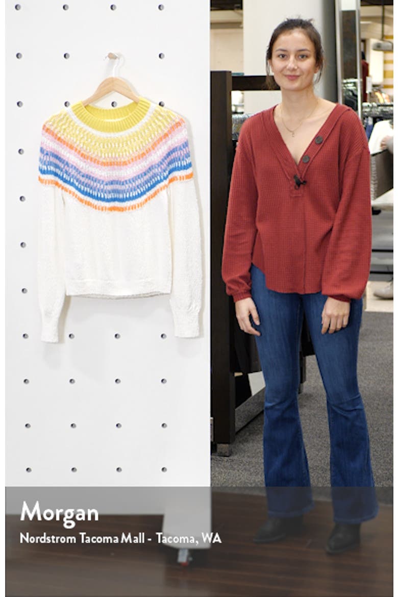 Fuzzy Fair Isle Sweater video