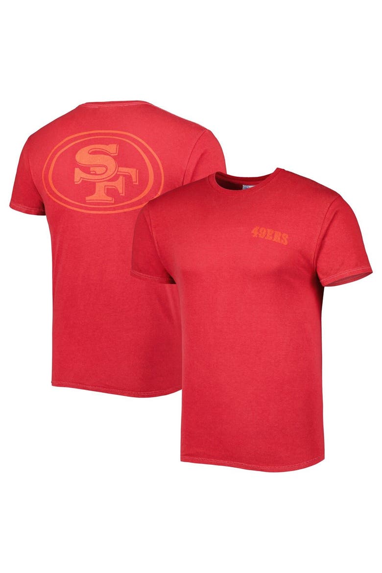 Men's '47 Scarlet San Francisco 49ers Fast Track Tonal Highlight T-Shirt, Main, color, Scarlet