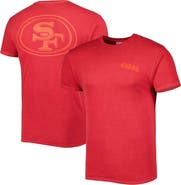 '47 Men's '47 Scarlet San Francisco 49ers Fast Track Tonal Highlight T-Shirt