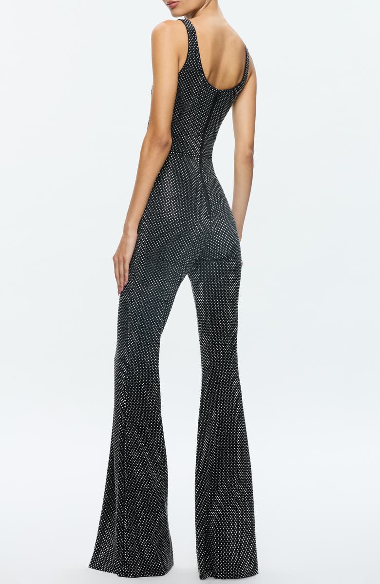 Alice + Olivia Teresa Beaded Wide Leg Jumpsuit, Alternate, color, 