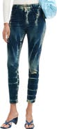 Desigual Low Rise Tie-Dye Skinny Jeans