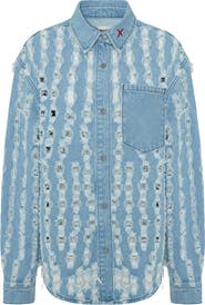 PCFG Perforated Denim Shirt