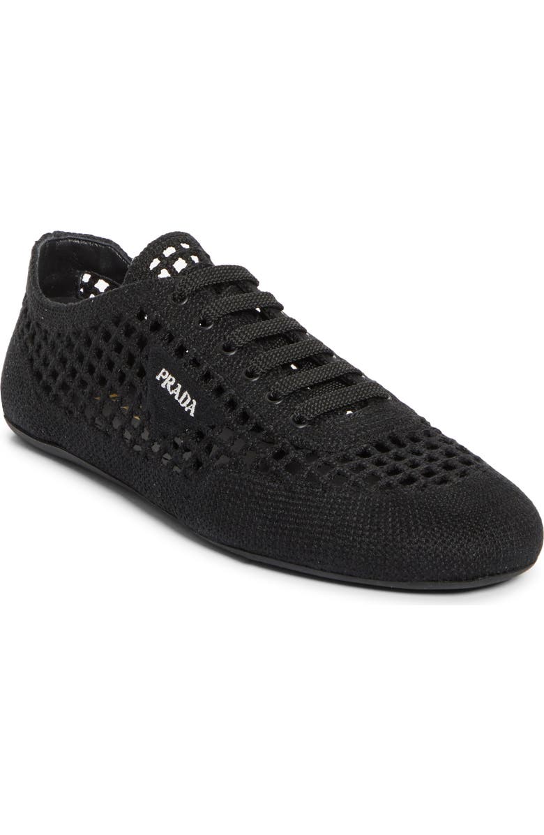 Prada Crochet Sneaker, Main, color,