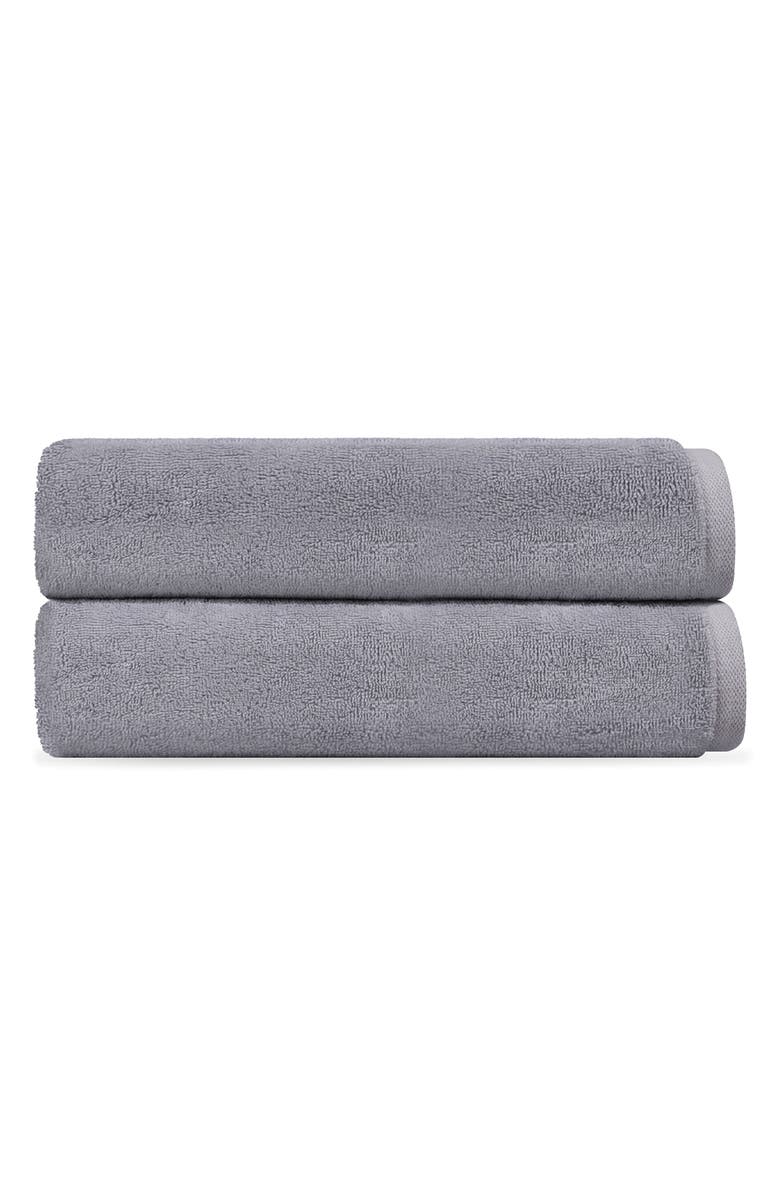 DePera Puresoft 2-Piece Turkish Cotton Bath Sheet, Main, color, Silver
