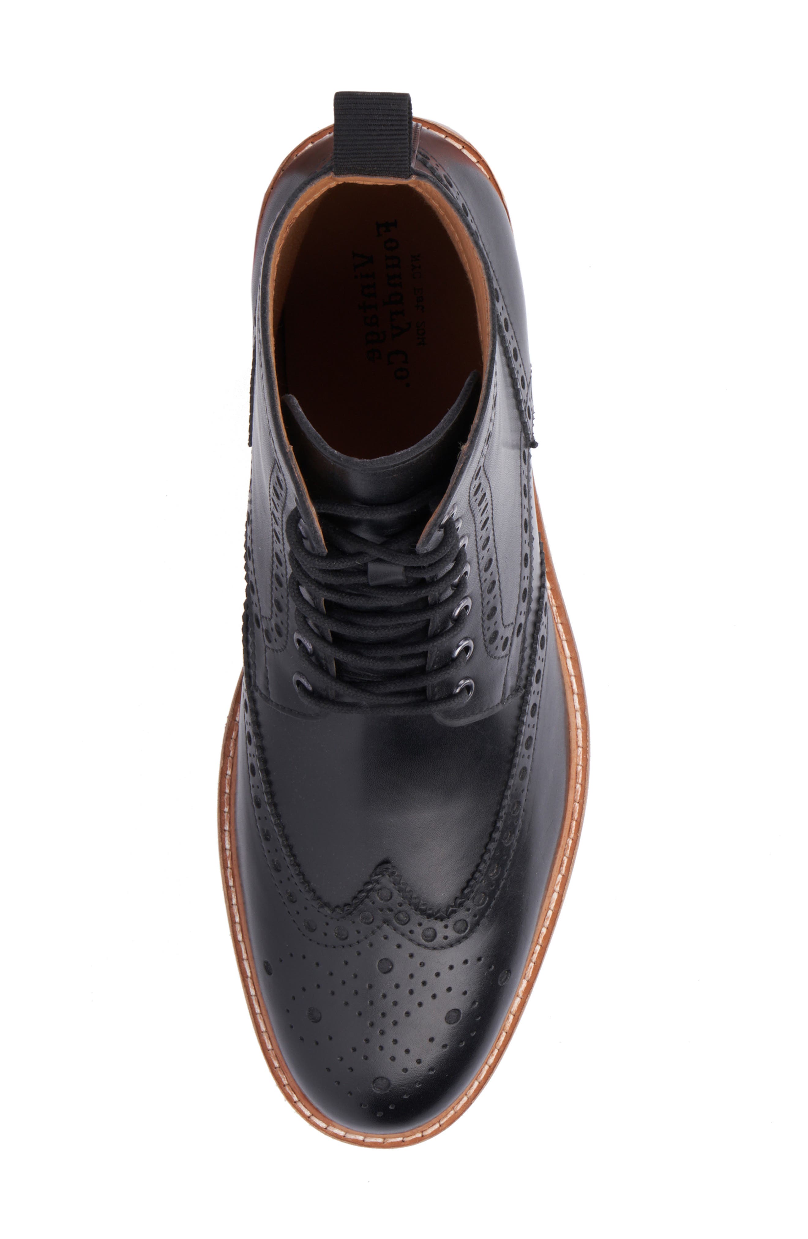 VINTAGE FOUNDRY Parker Wingtip Boot, Alternate, color, Black