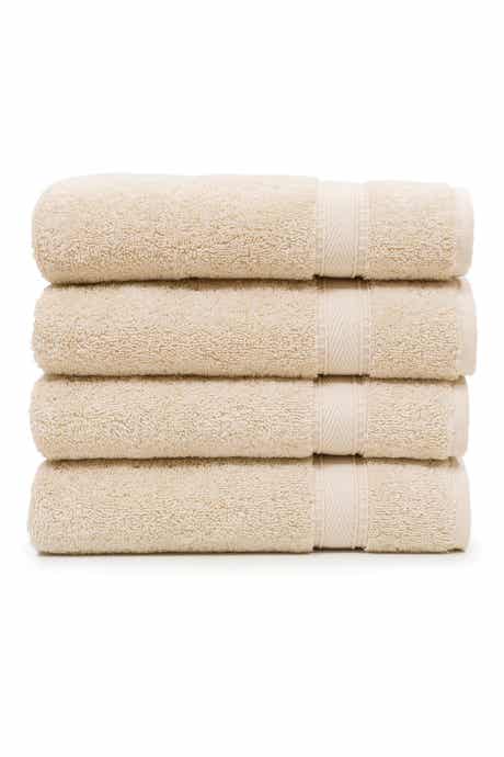 Sinemis Terry Hand Towels - Set of 4 - Beige
