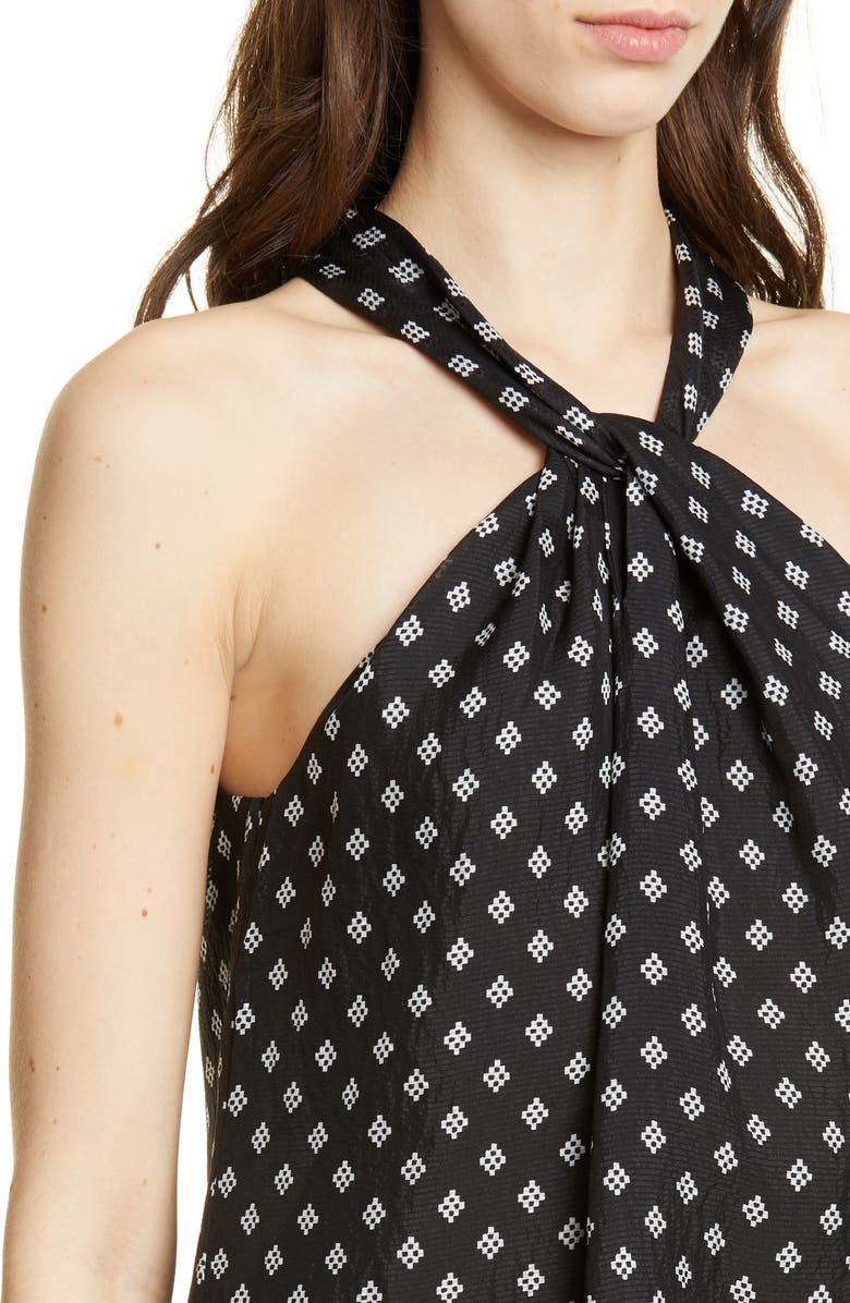 Joie Lisie Twist Neck Silk Top, Alternate, color, 