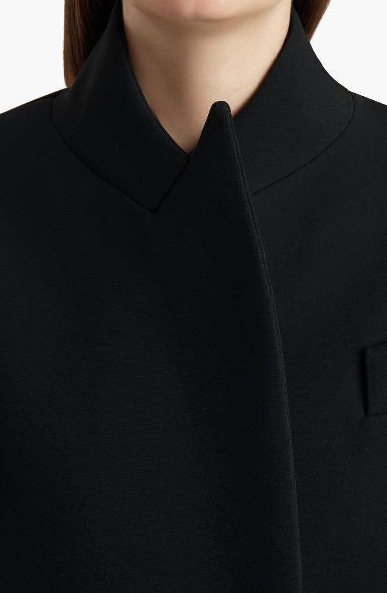 Khaite Comelle Crepe Coat, Alternate, color, Black