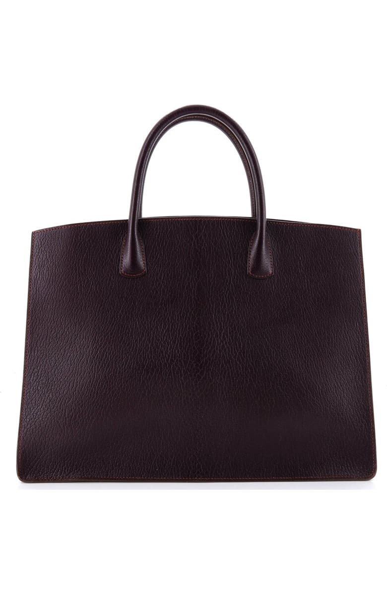 Pre-Owned Hermes White Bus Bag Leather 39, Alternate, color, Raisin
