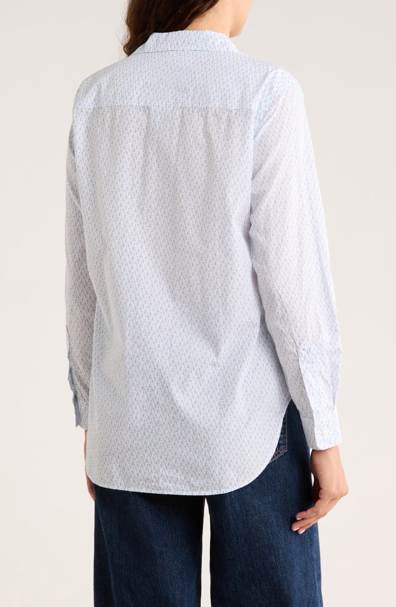 Frank & Eileen Classic Cotton Button-Up Shirt, Alternate, color, Blue Flamingos