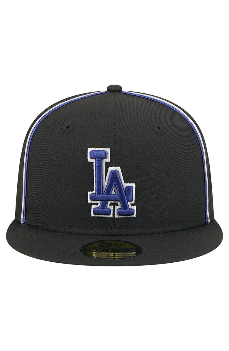 New Era Men's New Era Black Los Angeles Dodgers Soutache 59FIFTY Fitted Hat, Alternate, color, Black