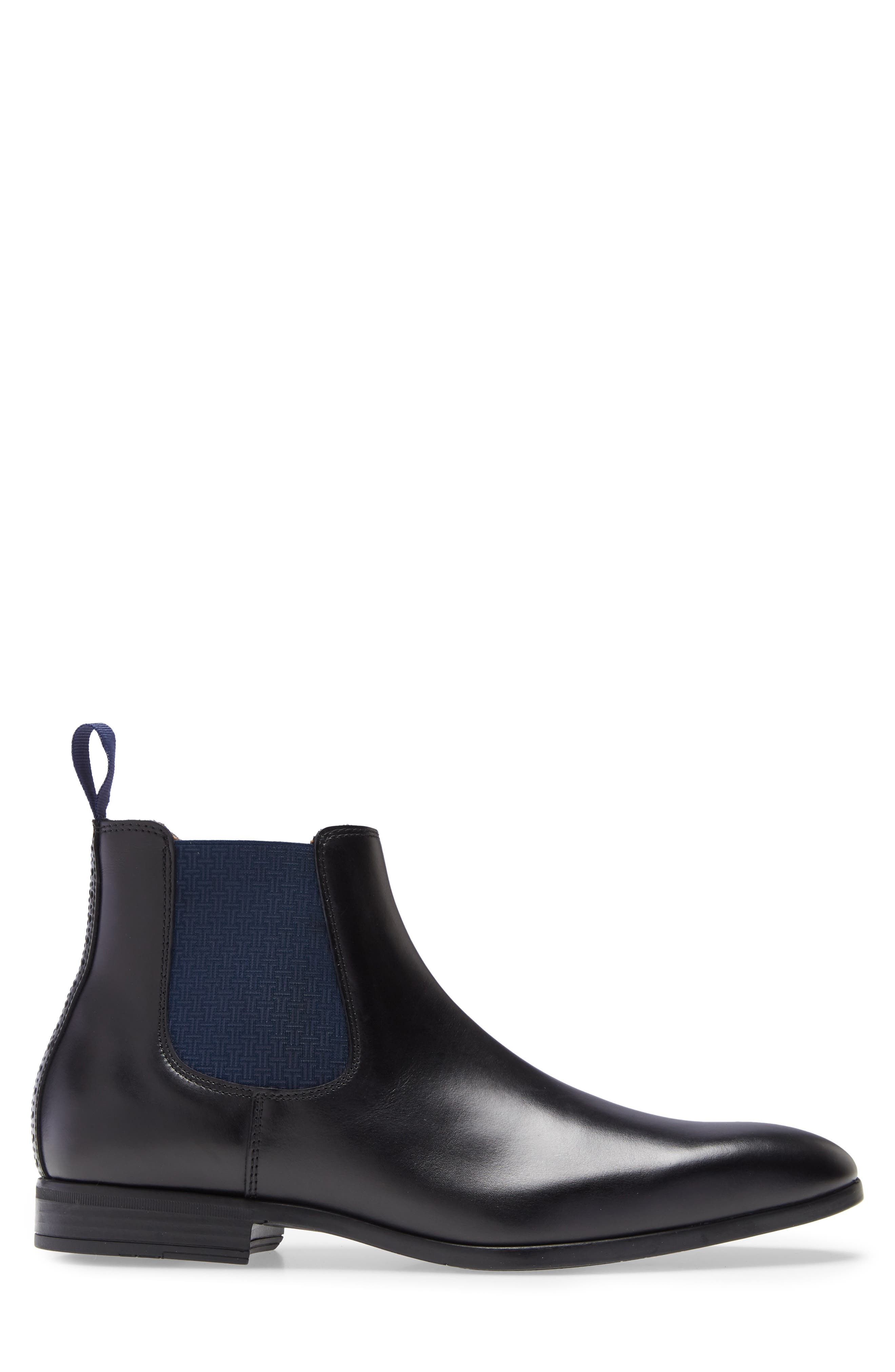 Marson Water Resistant Chelsea Boot, Alternate, color, BLACK