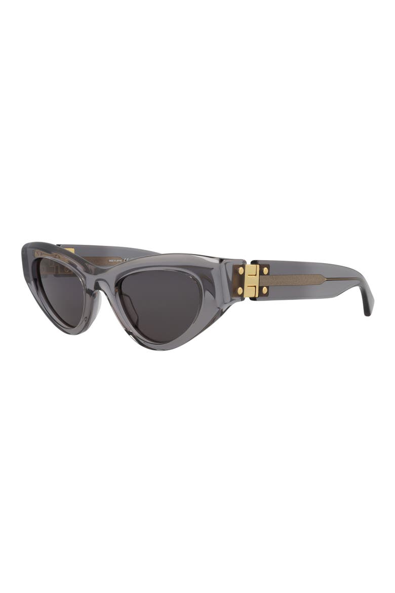 49mm Modified Cat Eye Sunglasses, Alternate, color, GREY GREY GREY