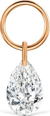 MARIA TASH Pear Floating Diamond Charm