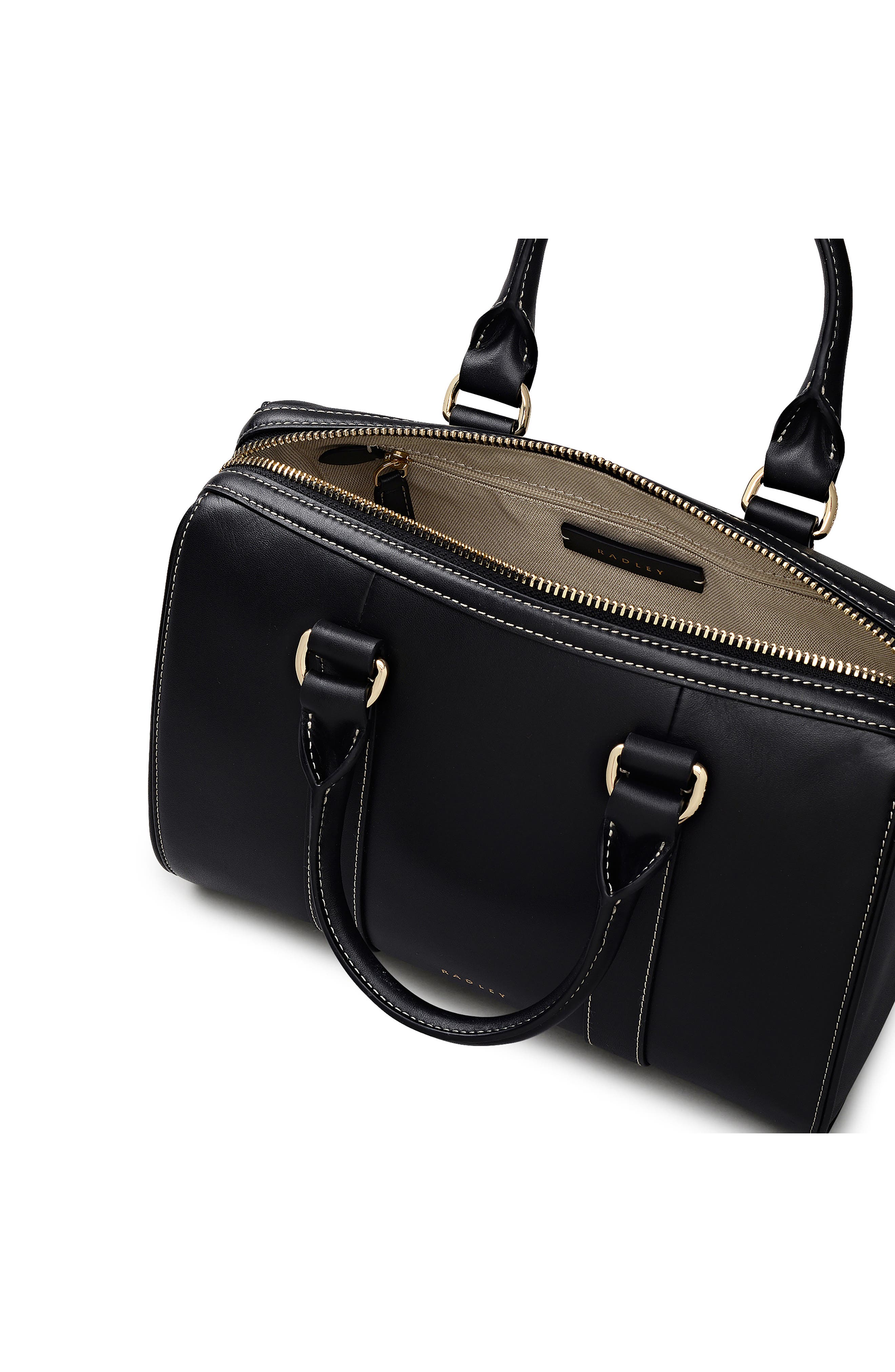 Radley Noble Alley Zip Top Handle Bag, Alternate, color, Black