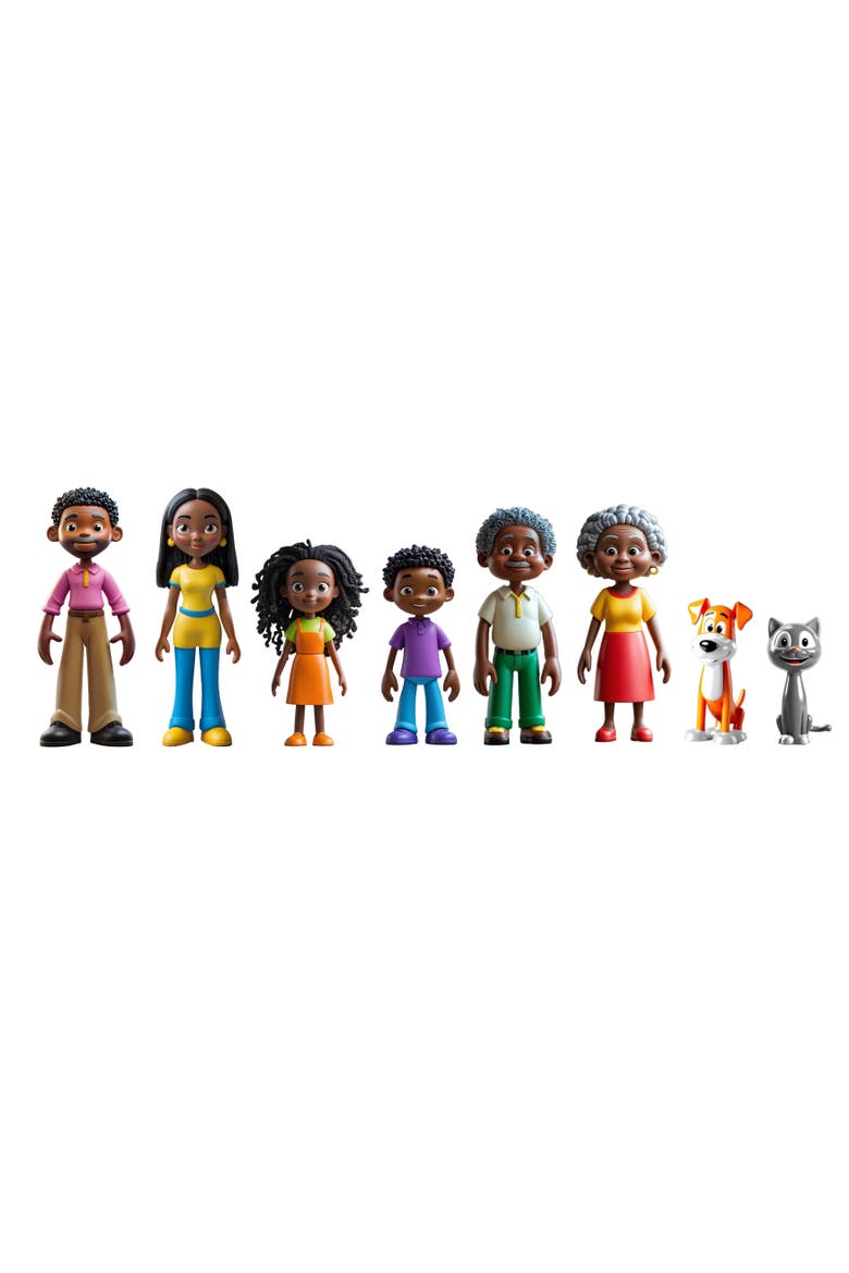 Dark-Skinned Family, Main, color, Dark Skin