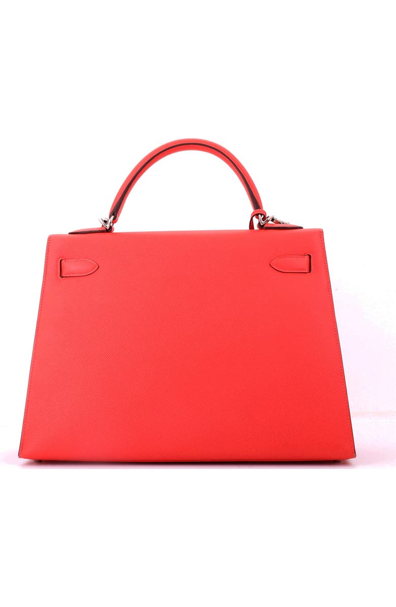 Pre-Owned Hermes Kelly Handbag Red Epsom with Palladium Hardware 32, Alternate, color, Rouge Pivoine