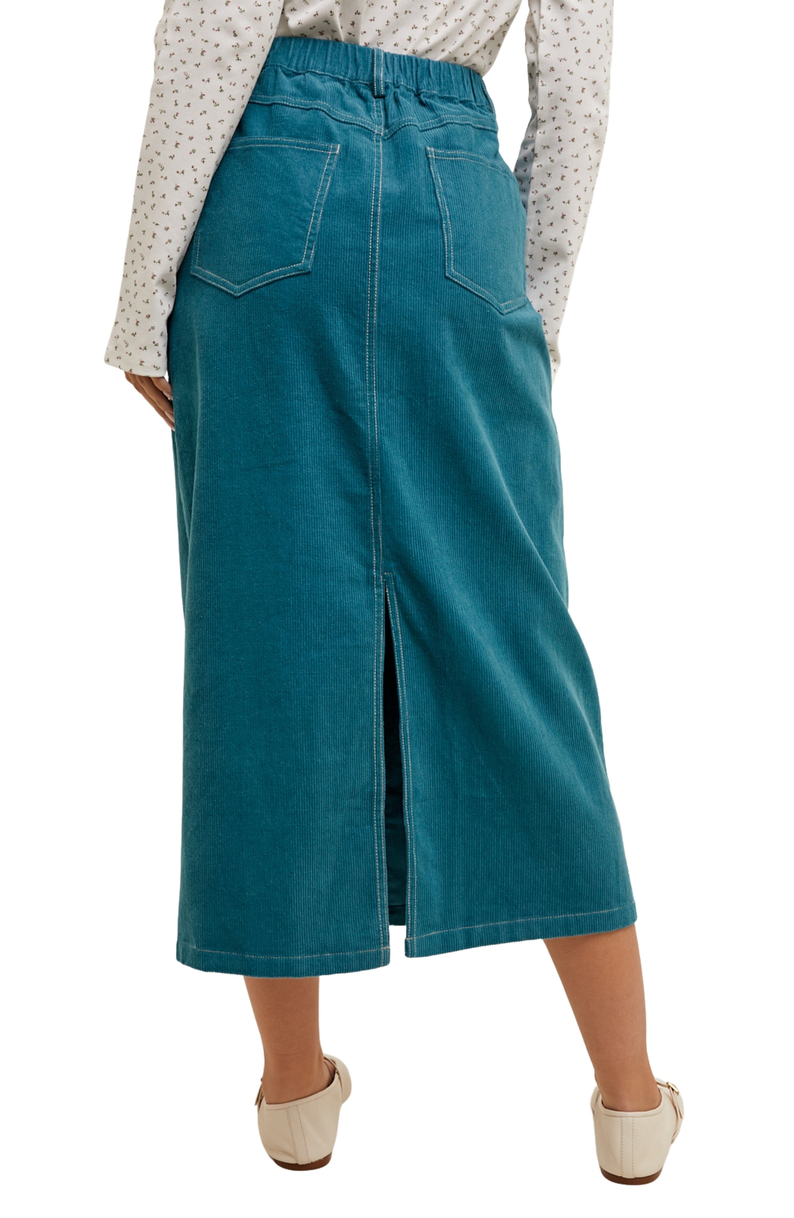 Corduroy Midi Skirt - image 4