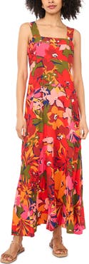Vince Camuto Print Sleeveless Maxi Dress