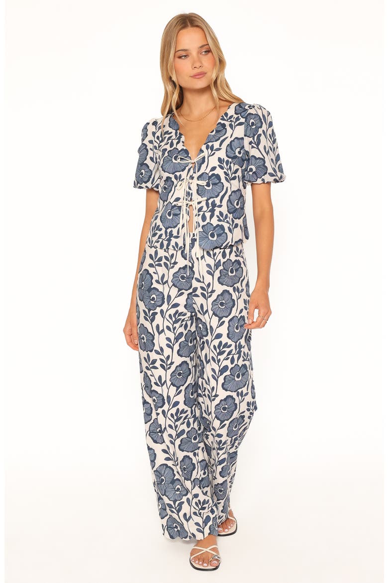Jensen Scallop Hem Top, Alternate, color, BLUE FLORAL