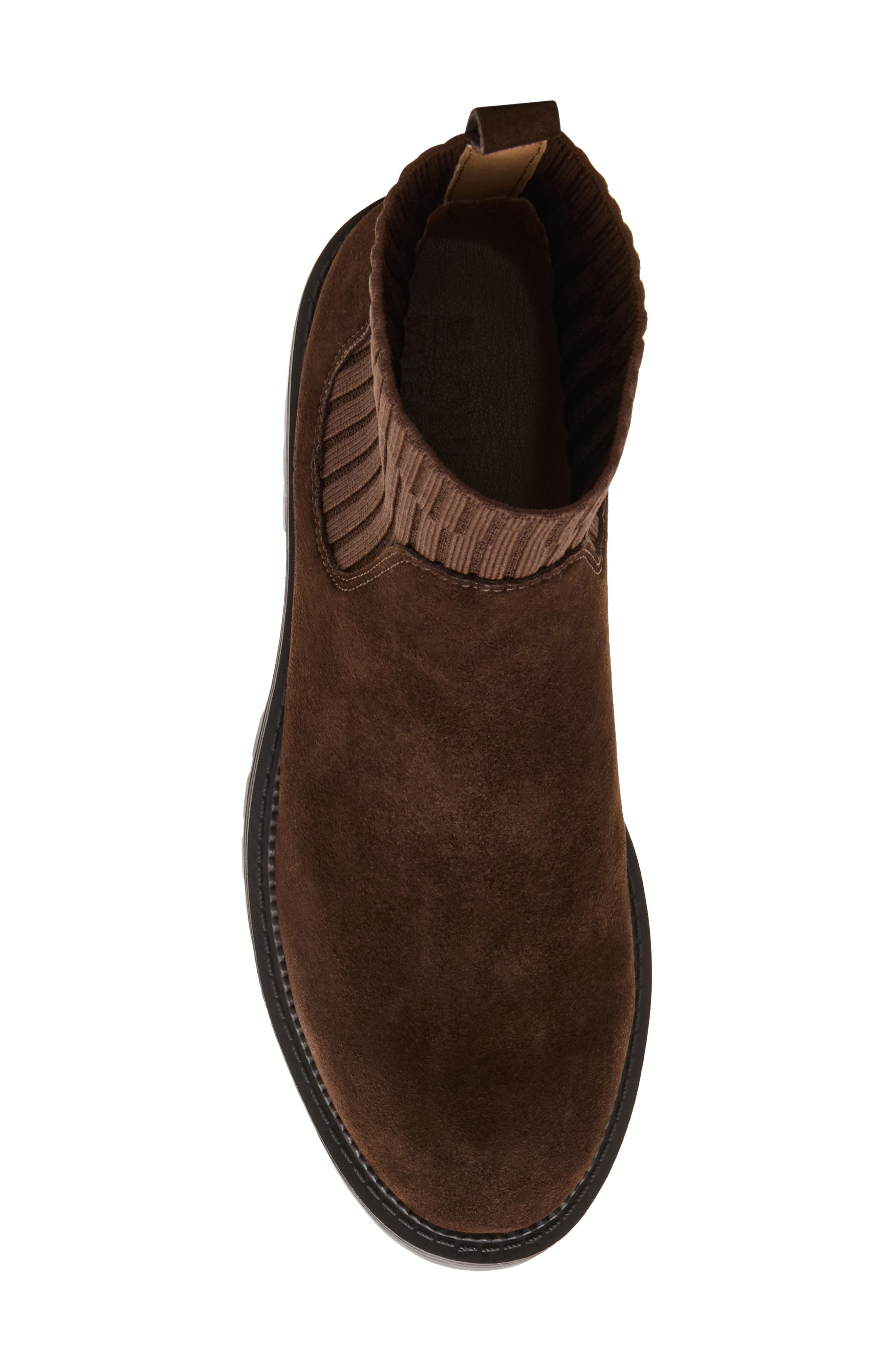 Harry Waterproof Chelsea Boot, Alternate, color, CHOCOLATE SUEDE