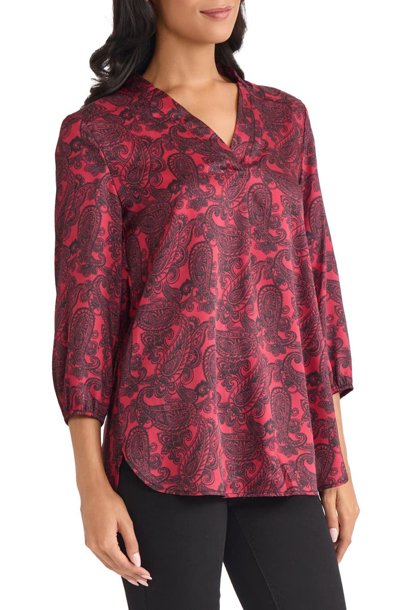 Jones New York Paisley Print Tunic, Alternate, color, 