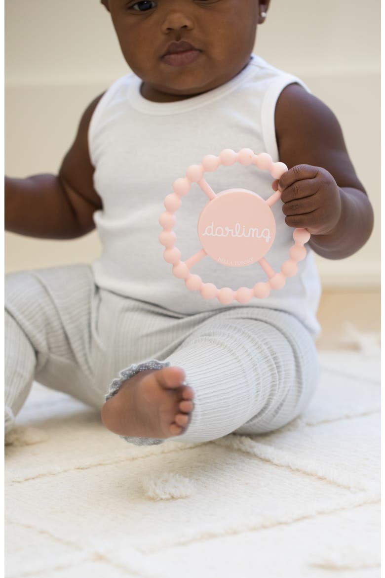 Darling Happy Teether, Alternate, color, PINK