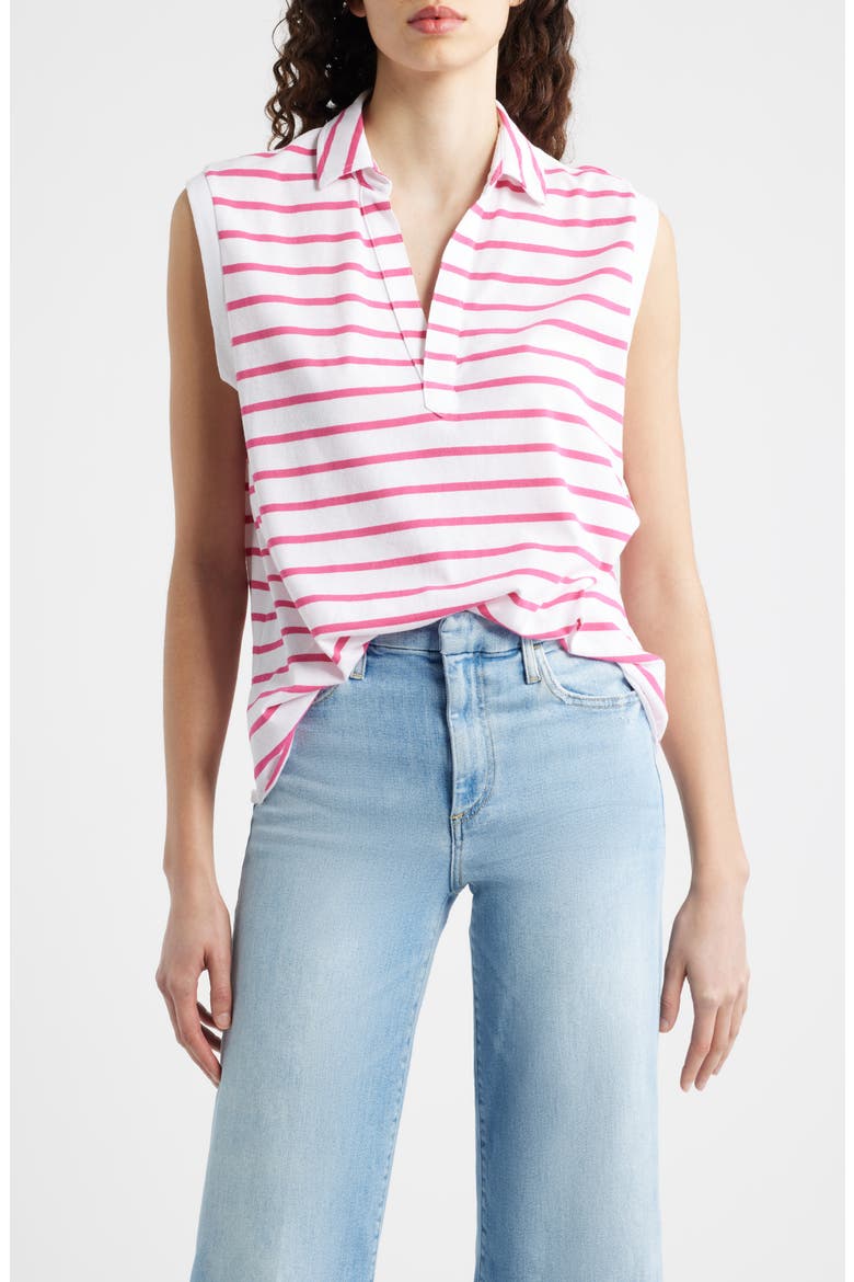 Olivia Stripe Tank, Main, color, PINK LOTUS STRIPE