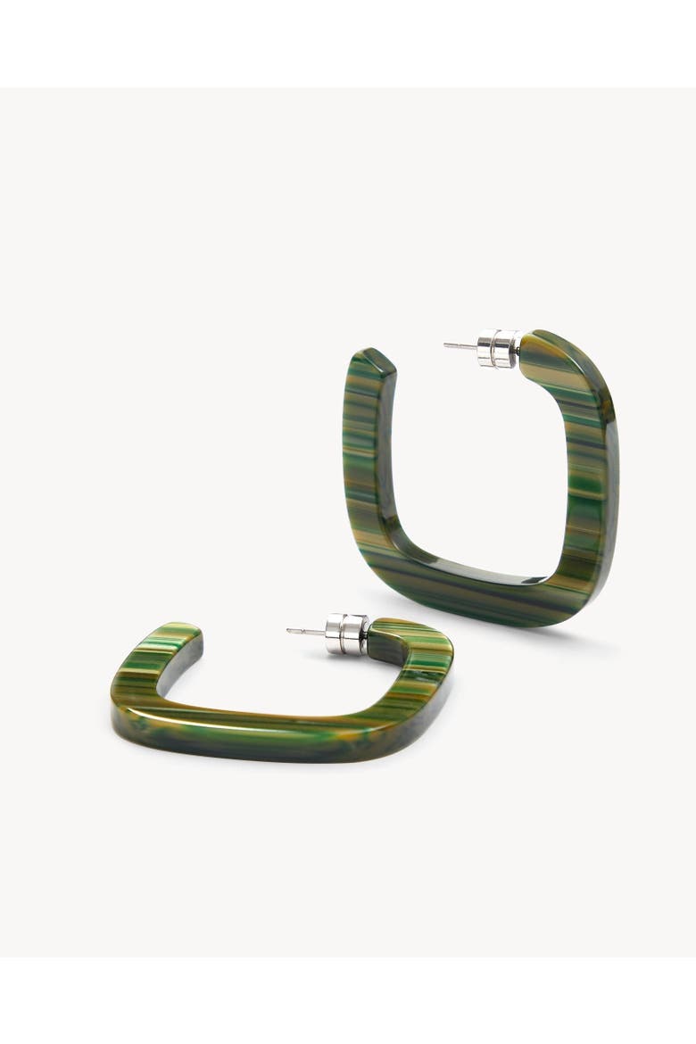 Midi Square Hoops, Alternate, color, Meadow