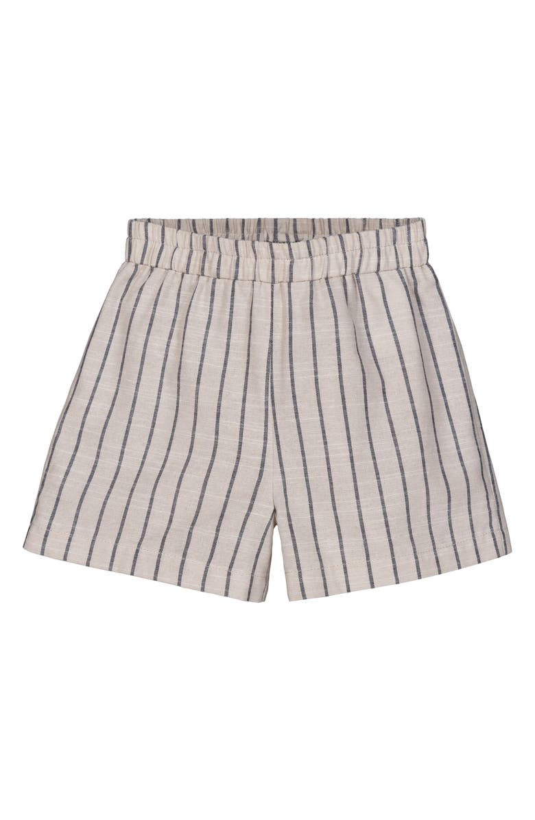 Joe's Jeans Kids' Stripe Shirt & Shorts Set, Alternate, color, Beige