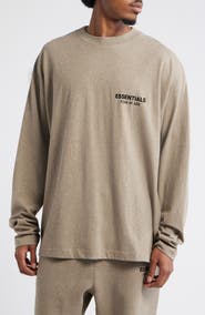 Fear of God Essentials Classic Fit Long Sleeve Logo Graphic T-Shirt