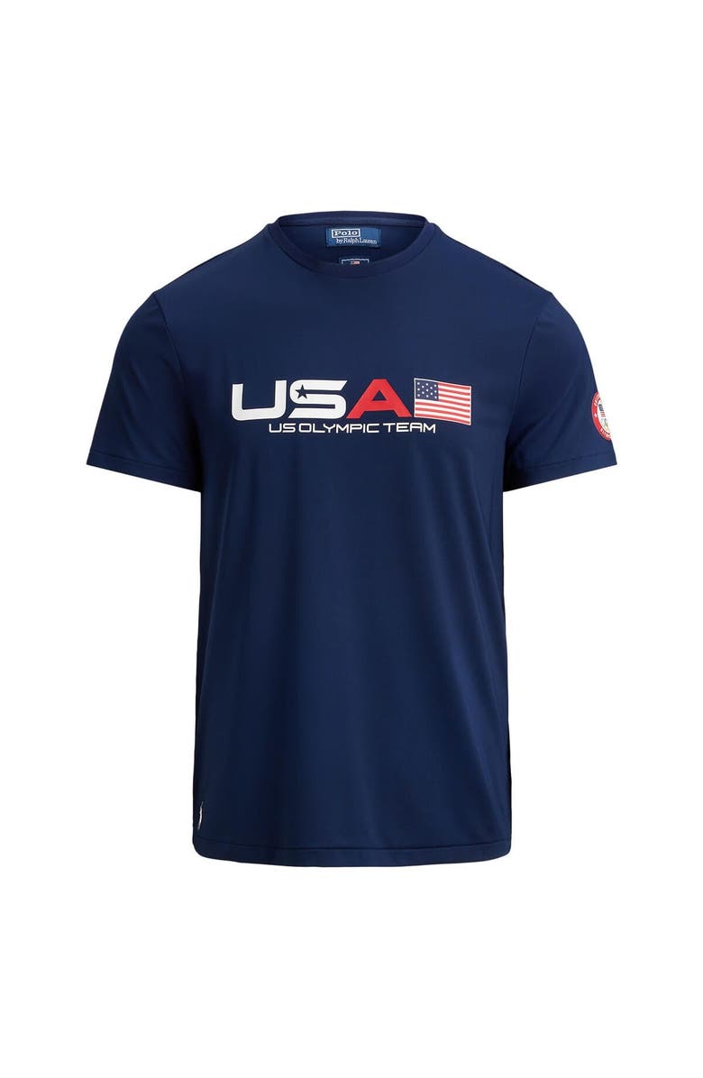 Polo Ralph Lauren Men's Polo Ralph Lauren Team USA Stretch Jersey T-Shirt, Alternate, color, Navy
