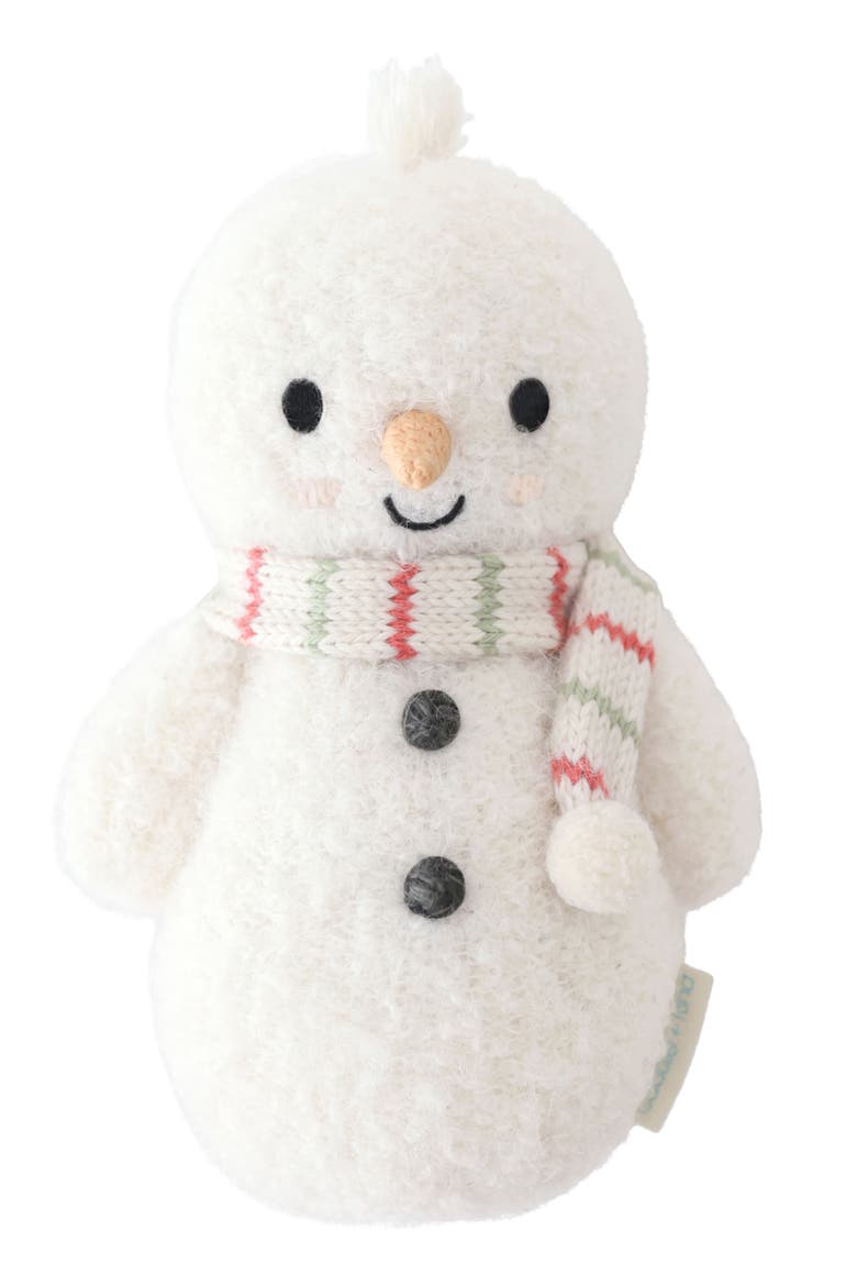 Baby Snowman Stuffed Animal, Main, color, WHITE