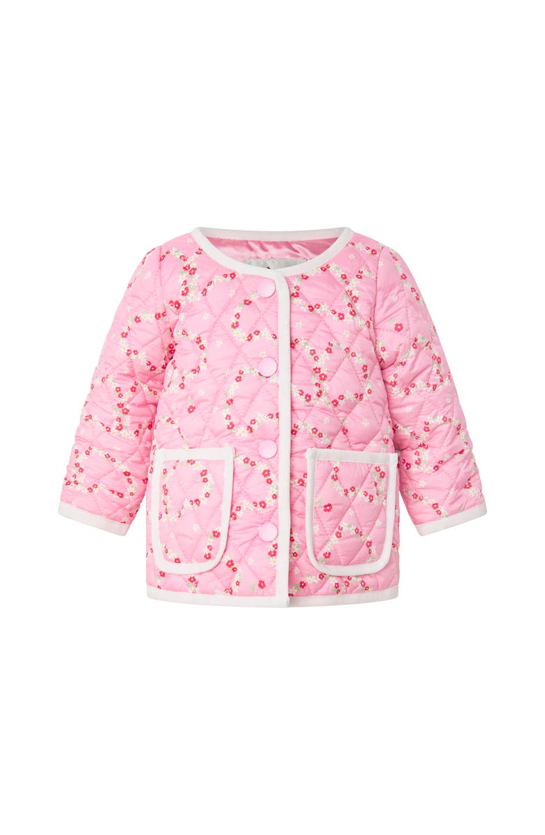 Rachel Riley Mini Daisy Bias Trim Jacket, Main, color,