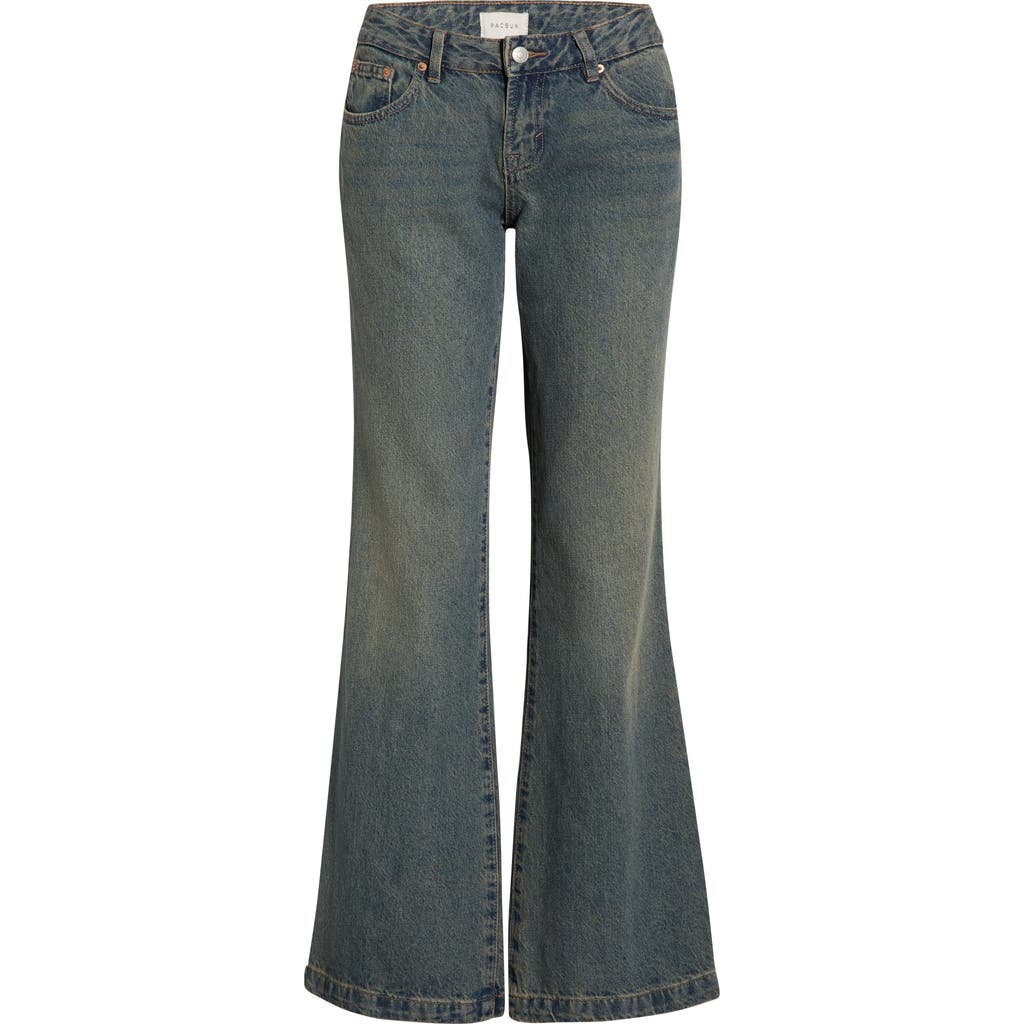 Pacsun Jade Low Rise Bootcut Jeans In Purple