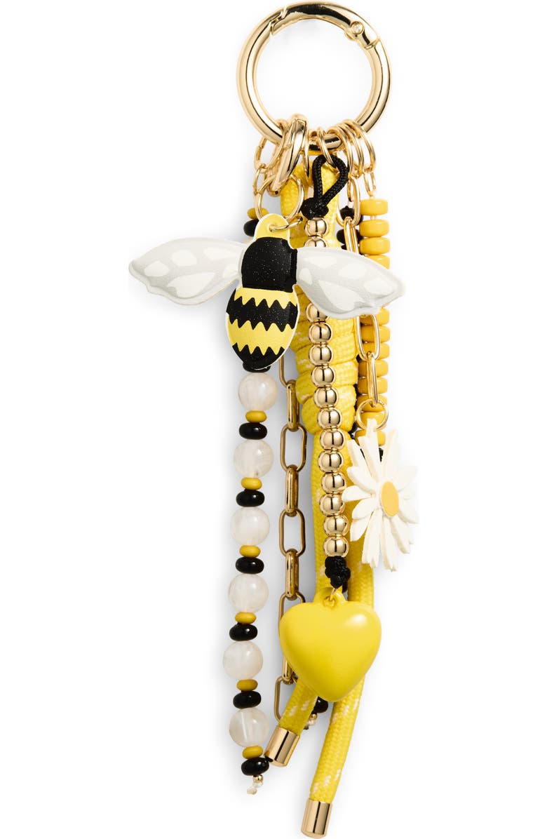 Chelsea28 Bumble Bee Bag Charm, Main, color, Yellow Multi- Gold
