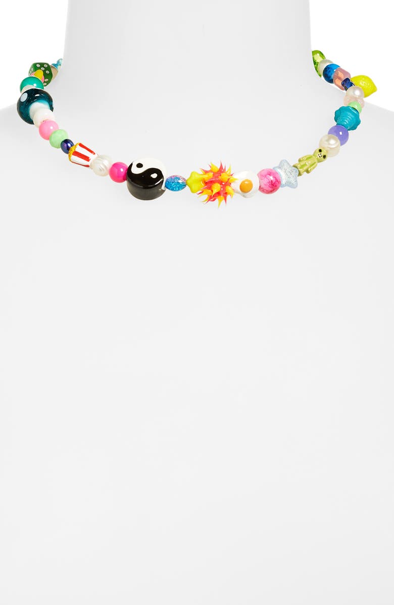 Ian Charms Amped Beaded Necklace, Alternate, color,