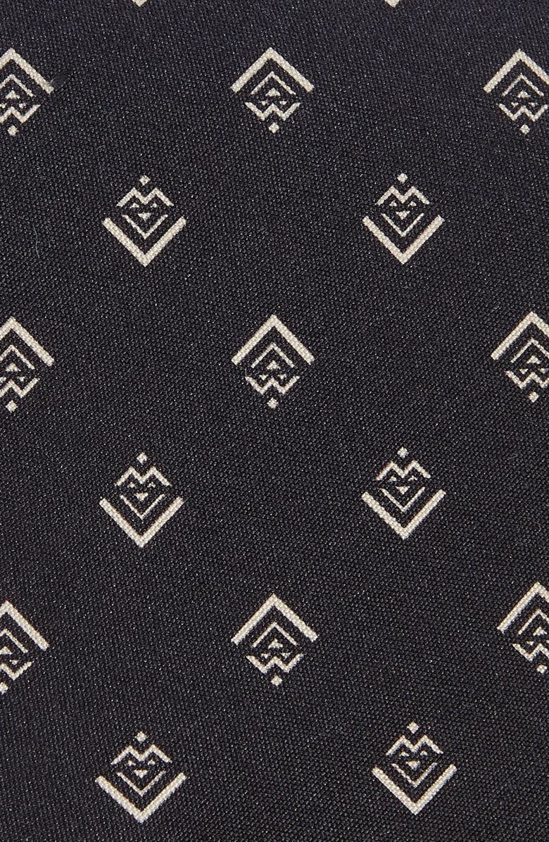 Ralph Lauren Purple Label Geometric Deco Print Silk Tie, Alternate, color,