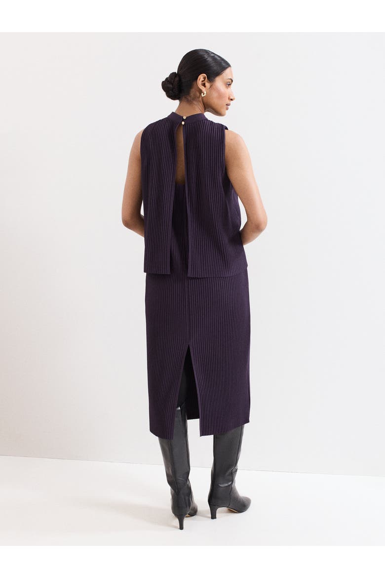 Gracie Ribbed Dress, Alternate, color, Purple
