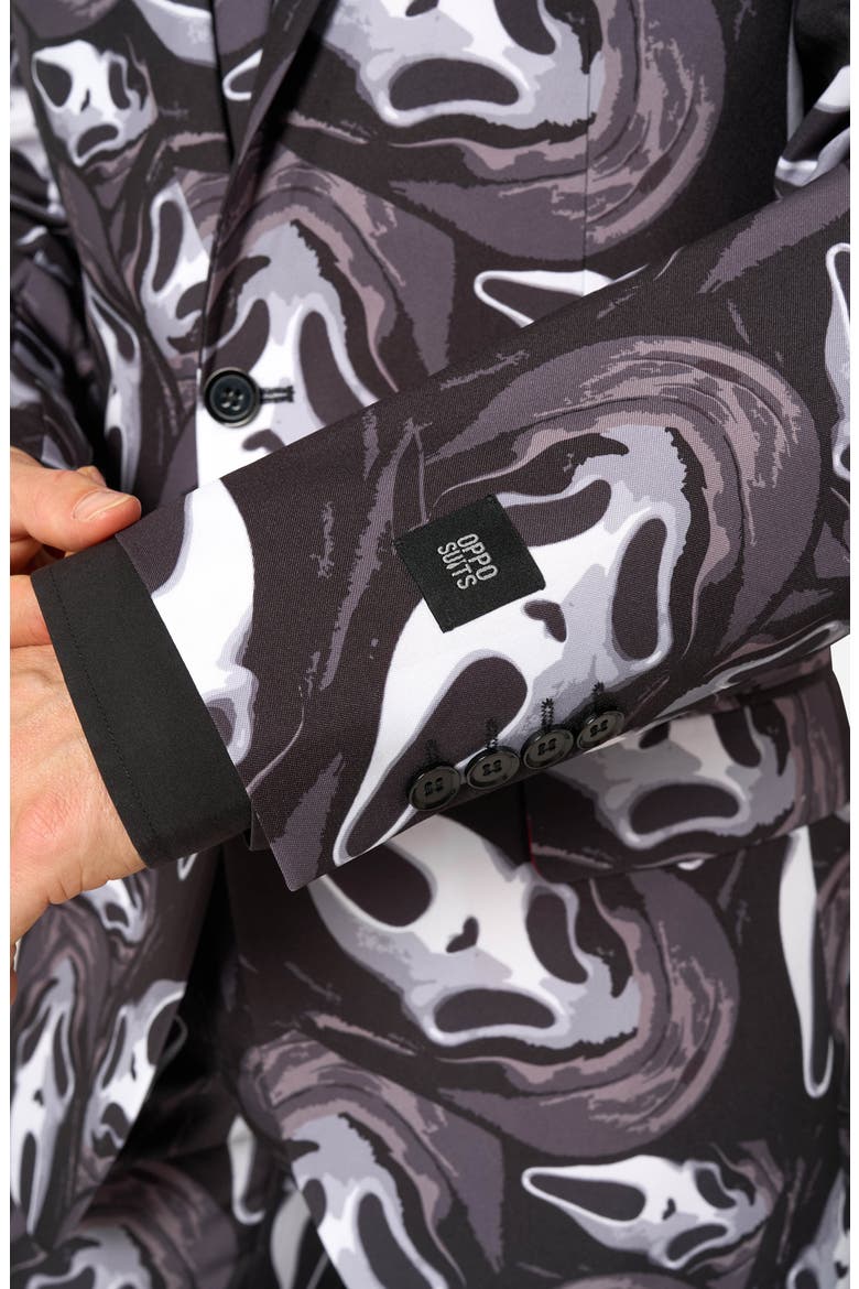Ghost Face 2-Button Suit, Alternate, color, BLACK