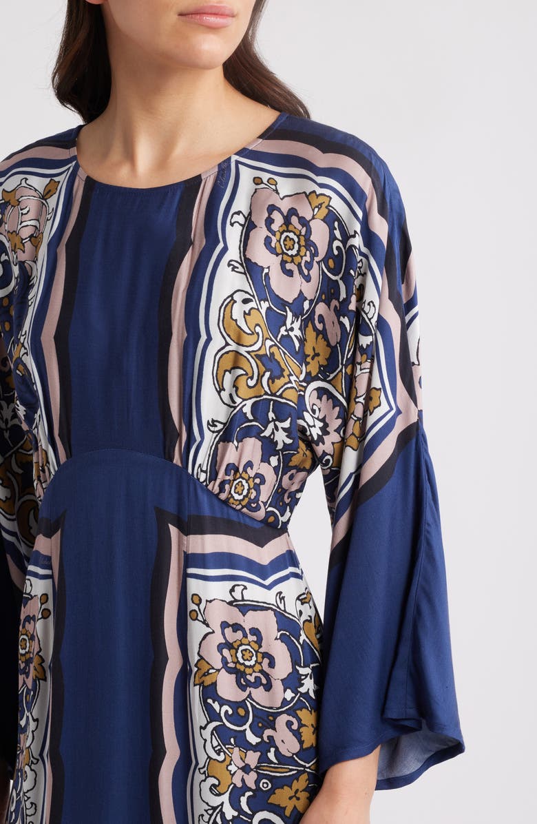 Cleobella Fawn Long Sleeve Satin Maxi Dress, Alternate, color, 